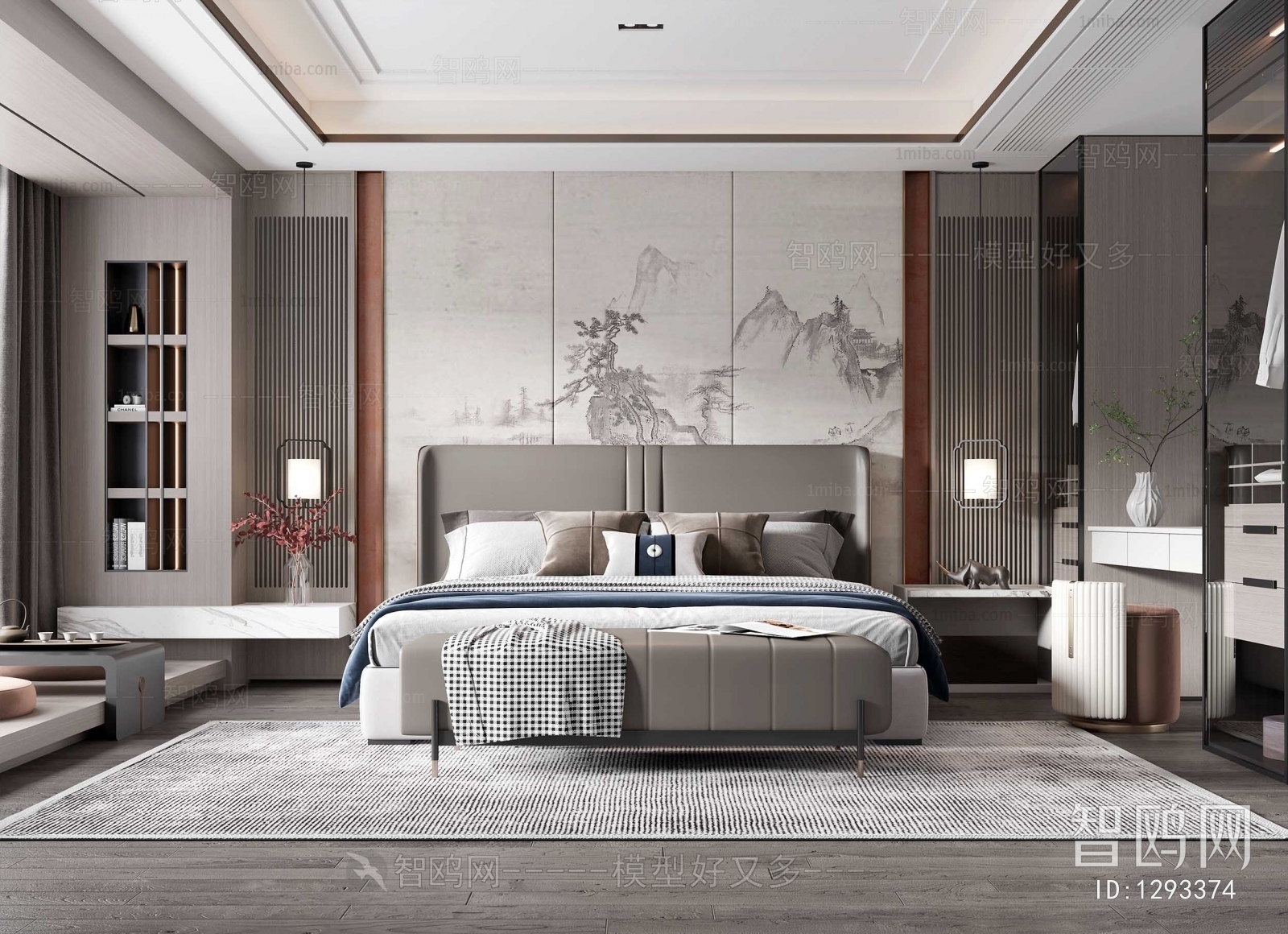 New Chinese Style Bedroom