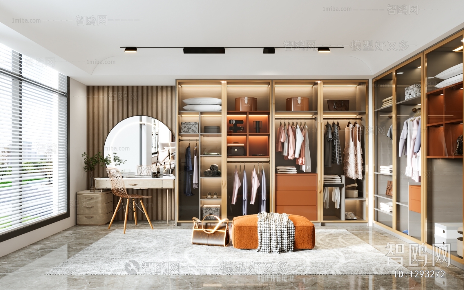 Modern Clothes Storage Area