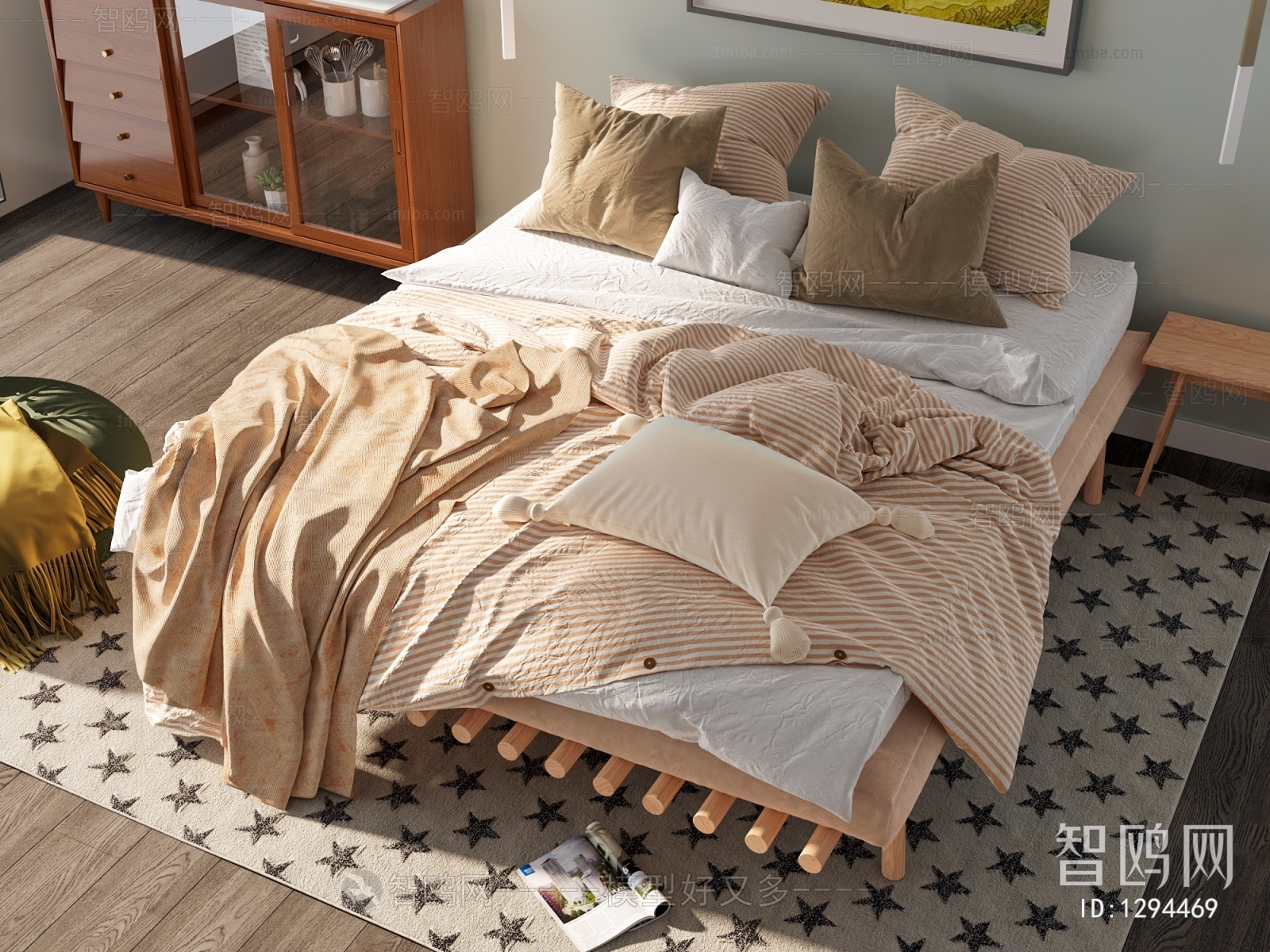 Nordic Style Double Bed