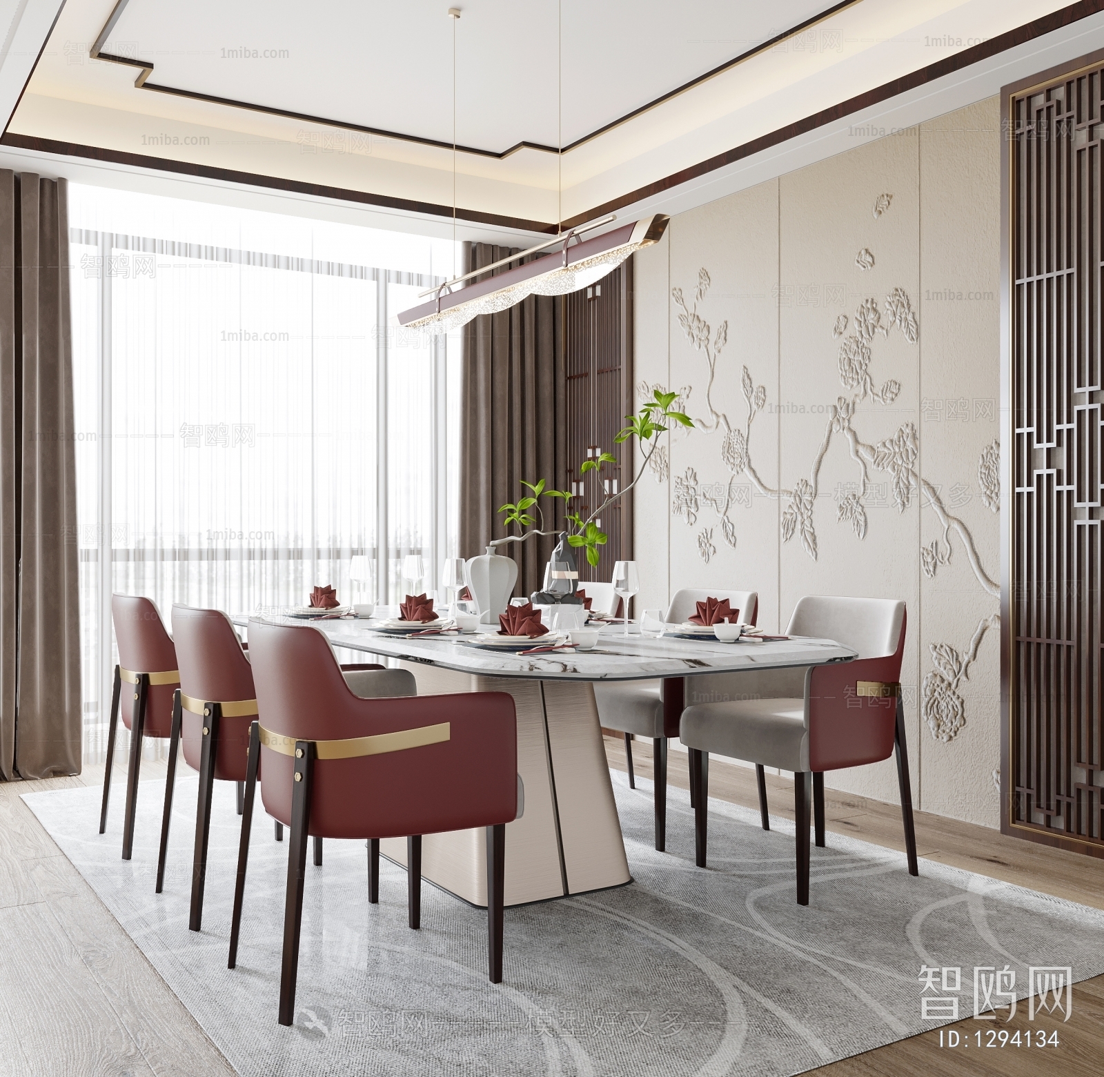 New Chinese Style Dining Room