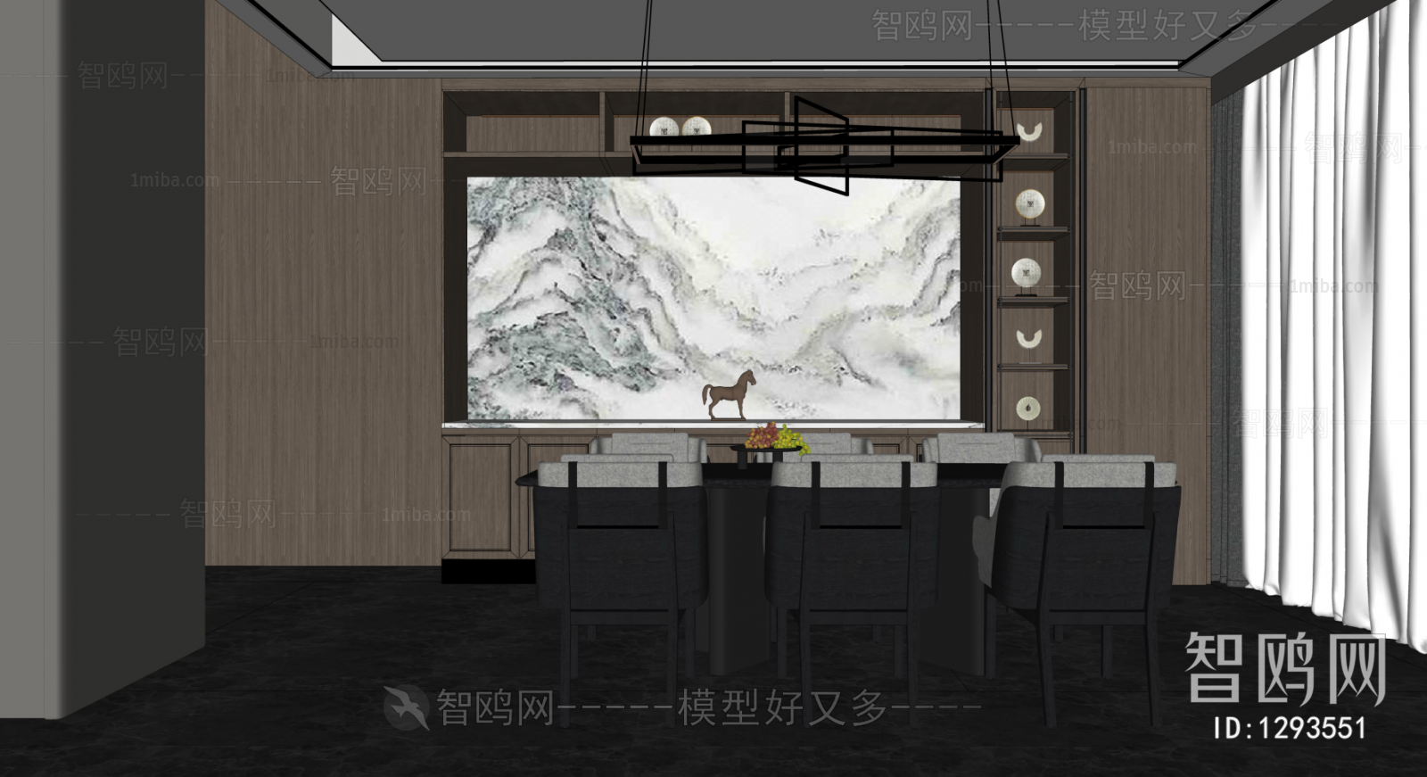 New Chinese Style Dining Room