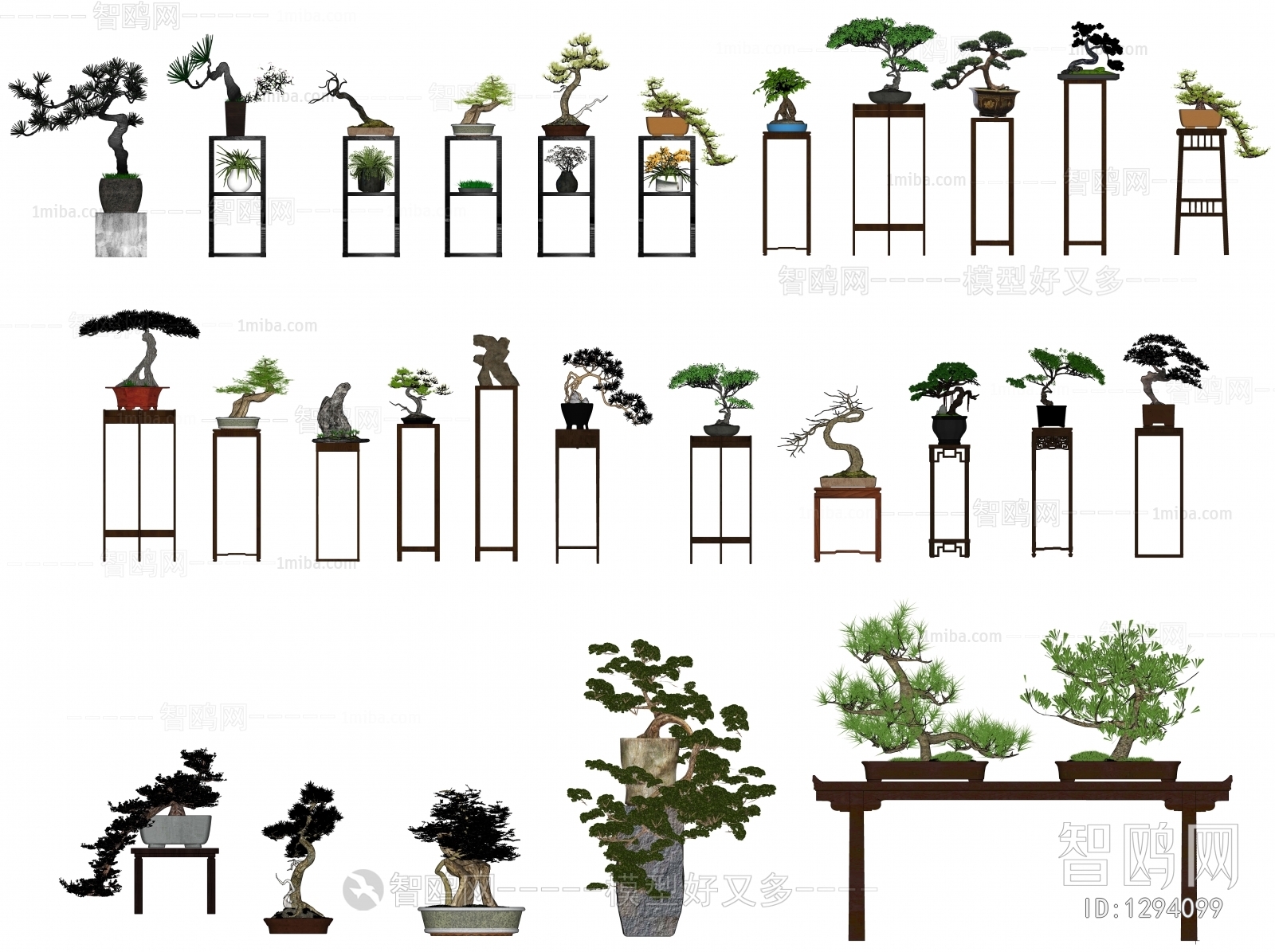 New Chinese Style Bonsai