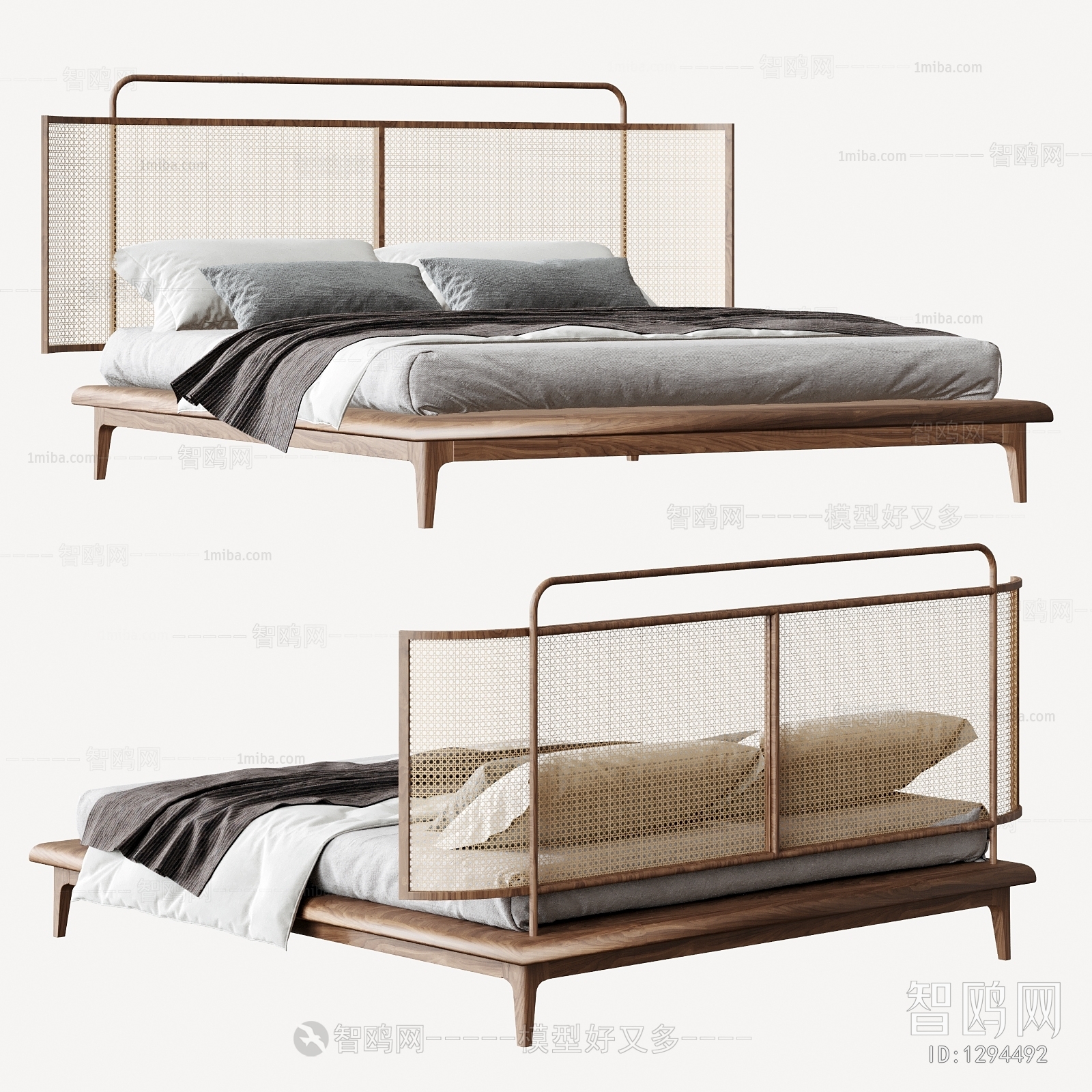 New Chinese Style Double Bed