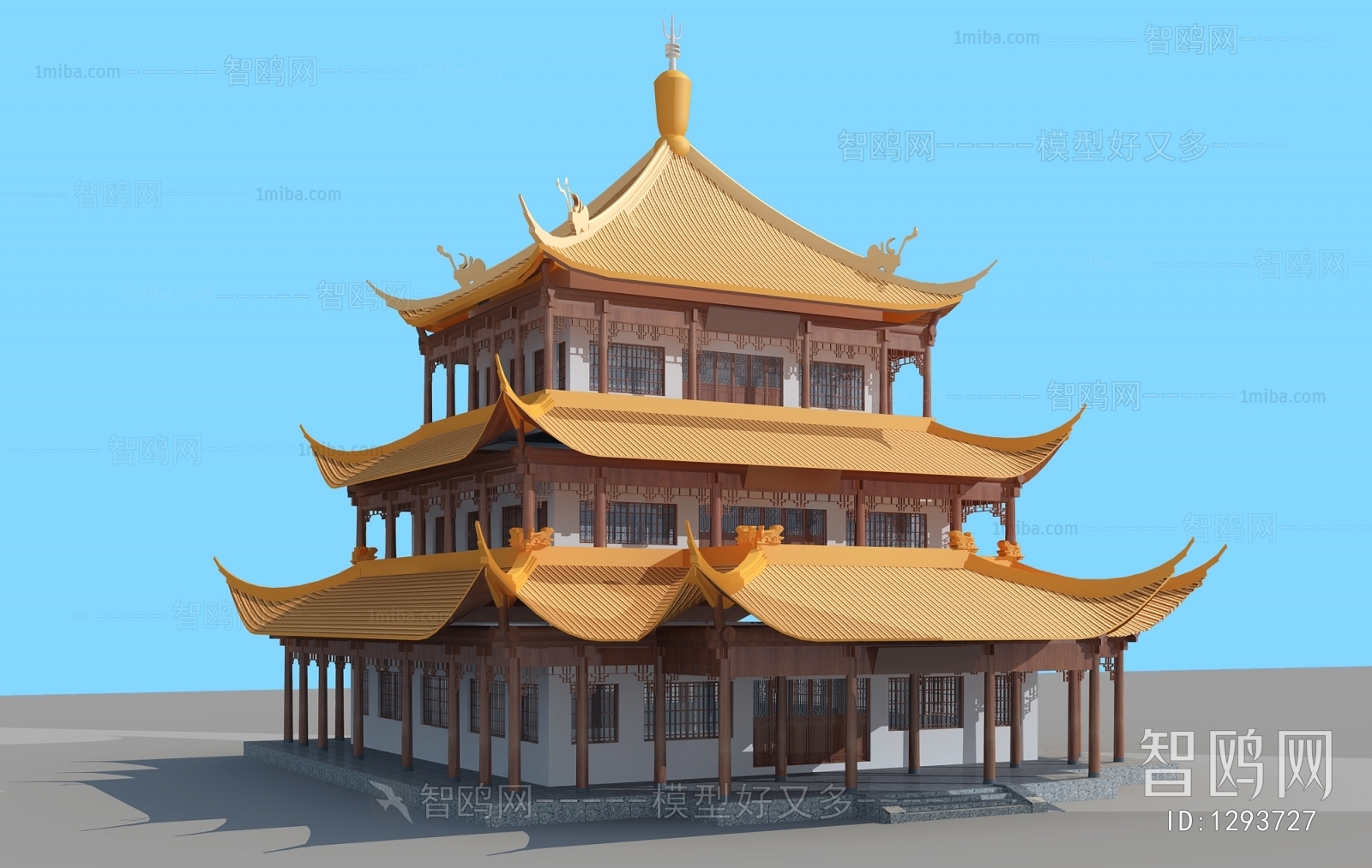 Chinese Style Ancient Architectural Buildings