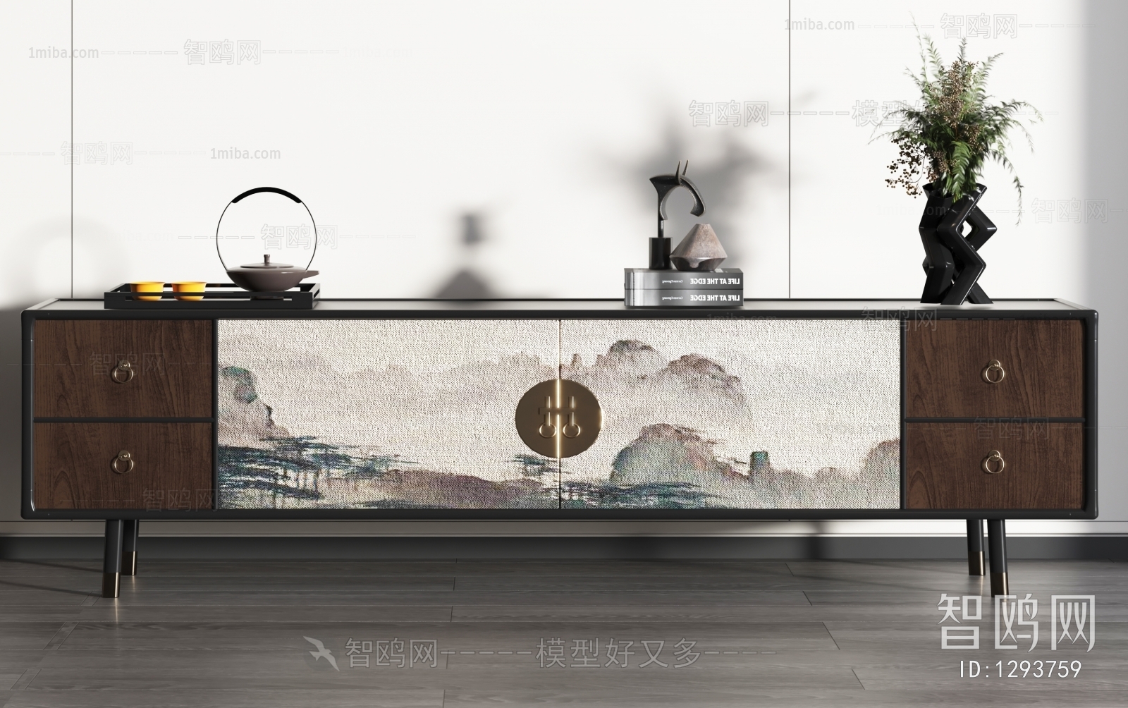 New Chinese Style TV Cabinet