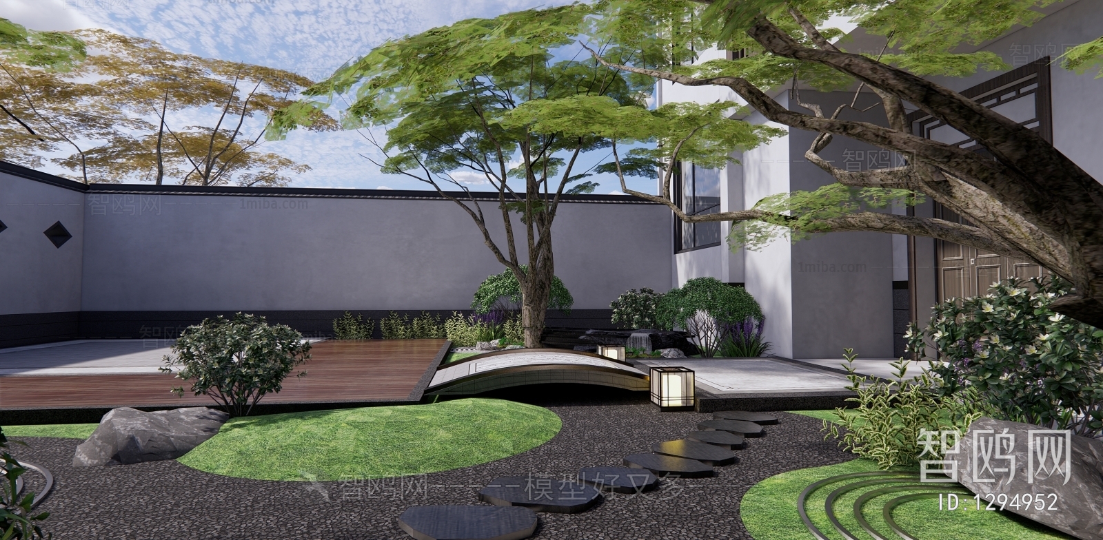 New Chinese Style Courtyard/landscape