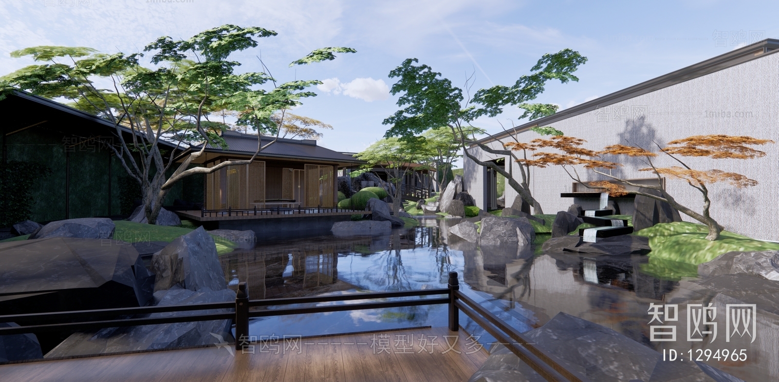 New Chinese Style Courtyard/landscape