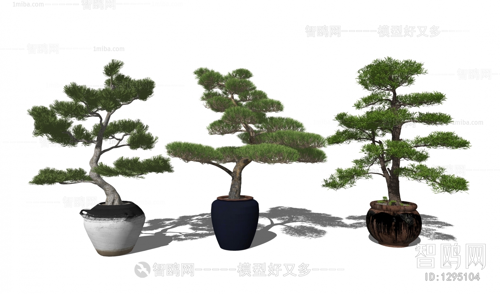 New Chinese Style Potted Green Plant