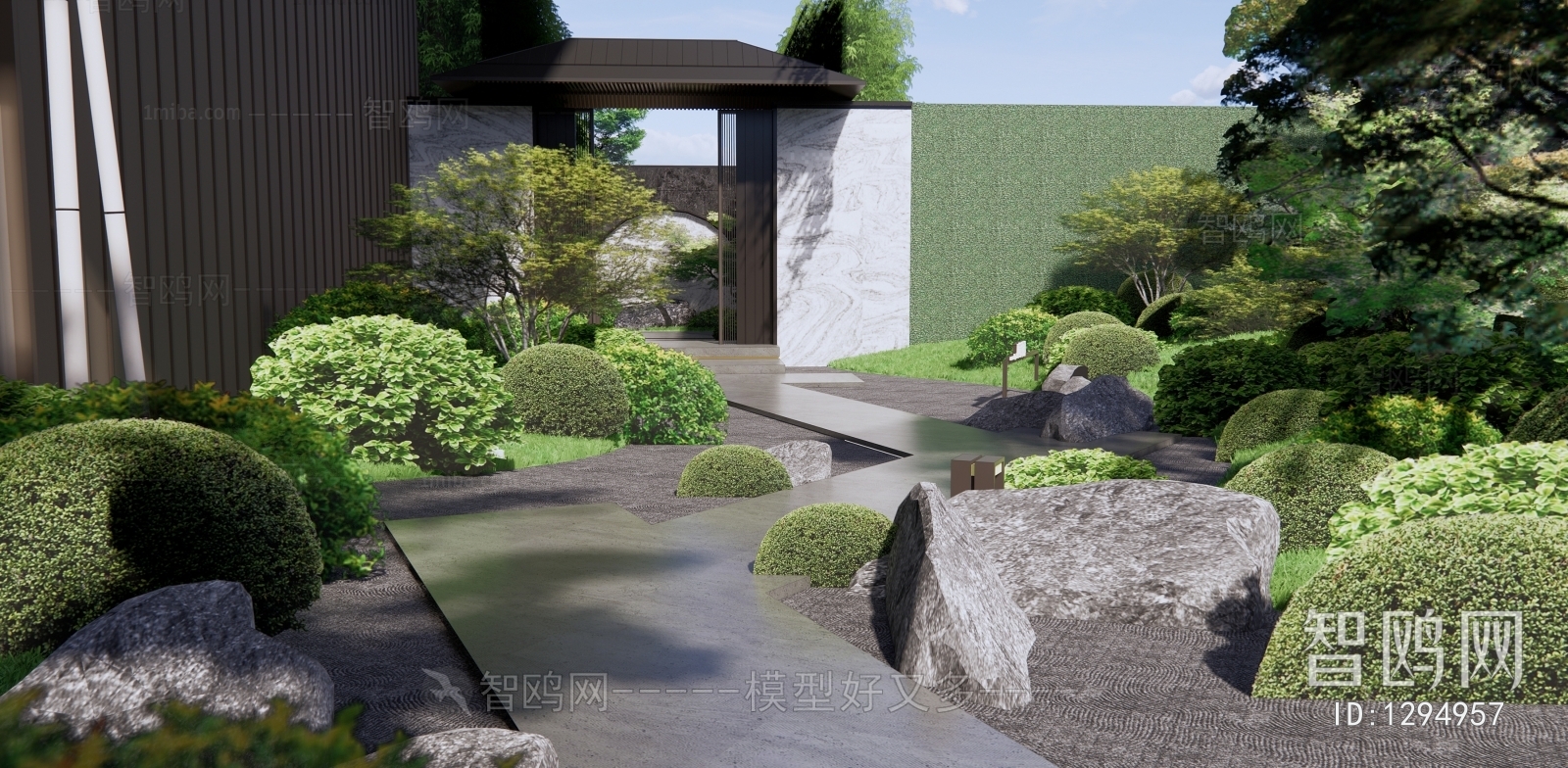 New Chinese Style Courtyard/landscape