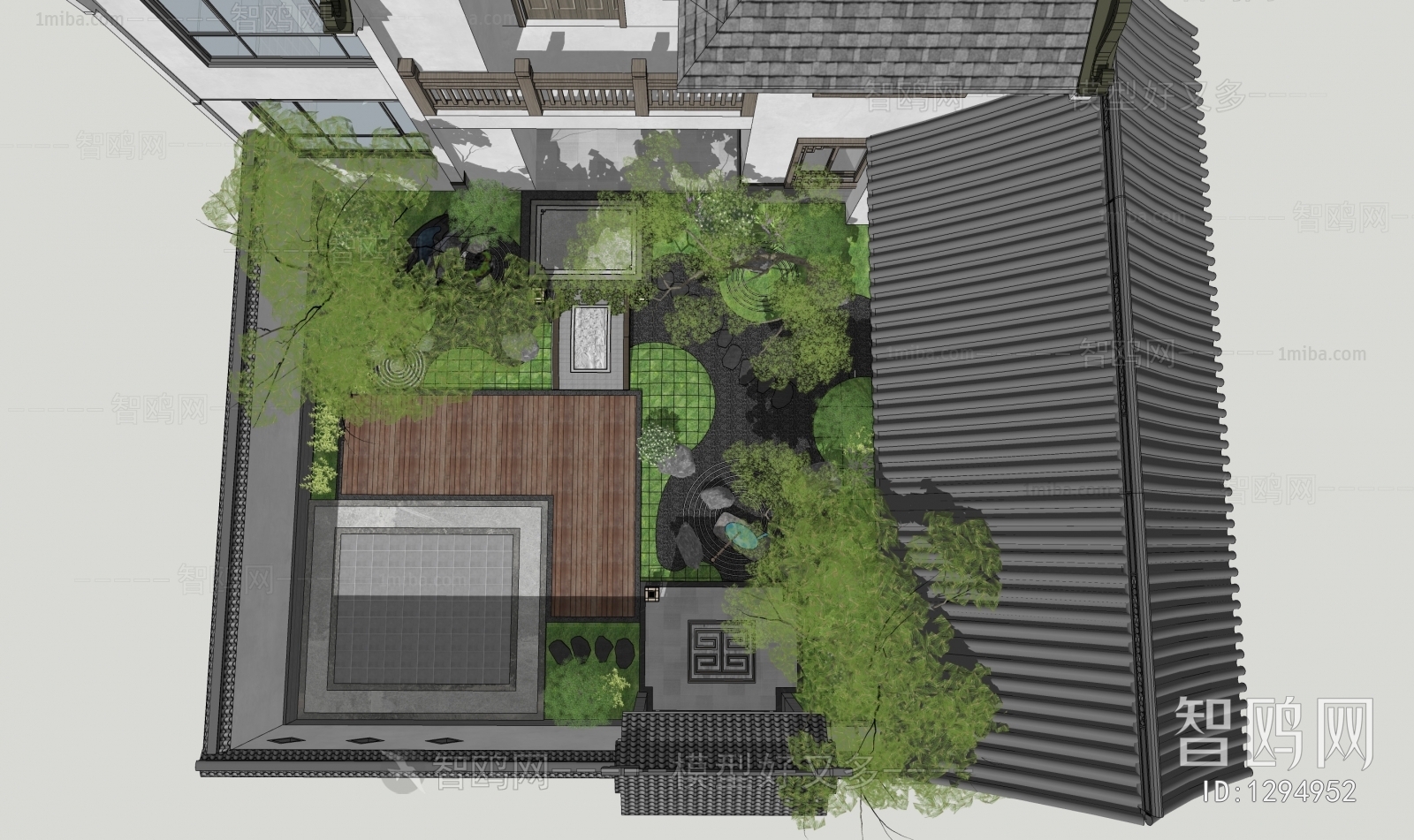 New Chinese Style Courtyard/landscape