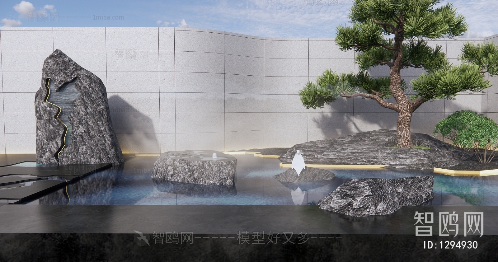 New Chinese Style Courtyard/landscape