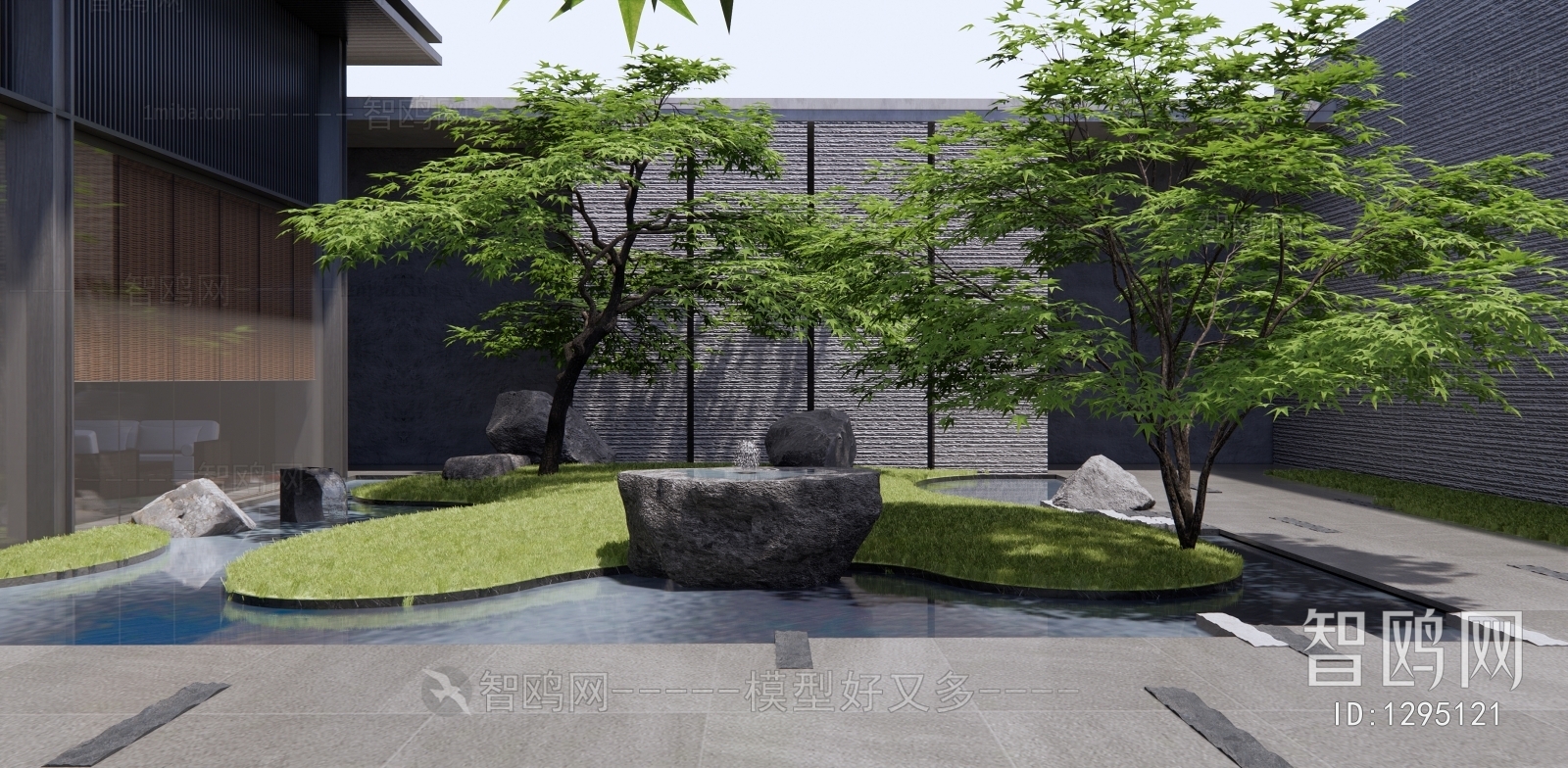 New Chinese Style Courtyard/landscape