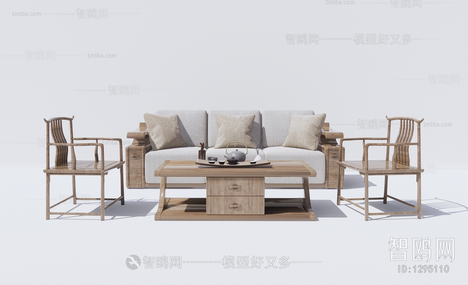 New Chinese Style Sofa Combination