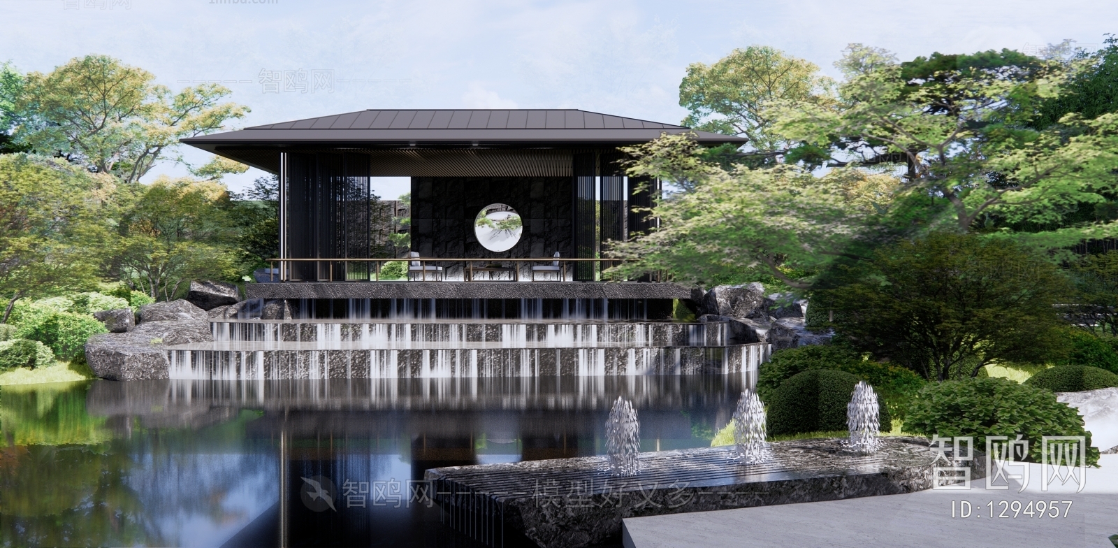 New Chinese Style Courtyard/landscape