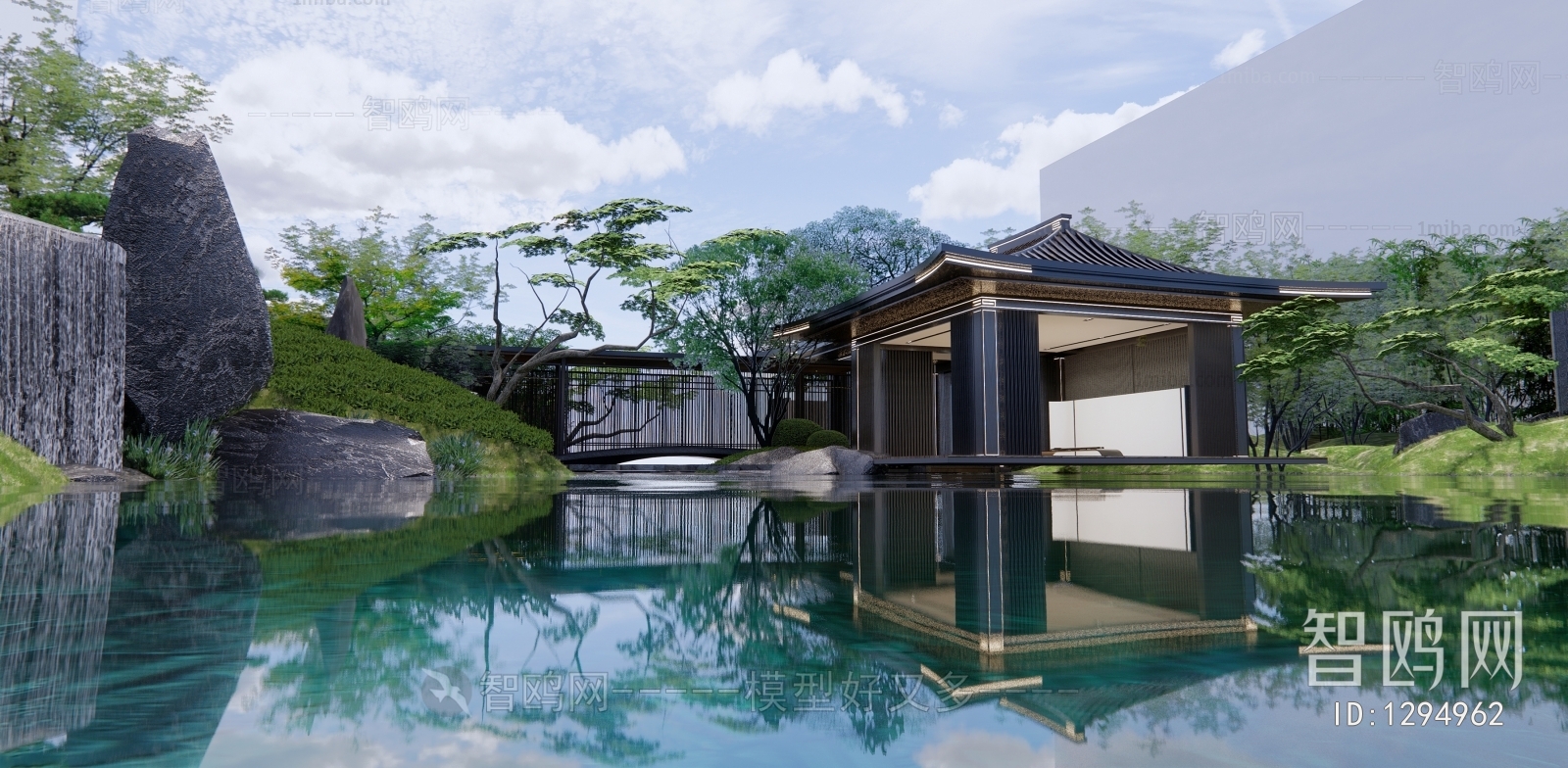 New Chinese Style Courtyard/landscape