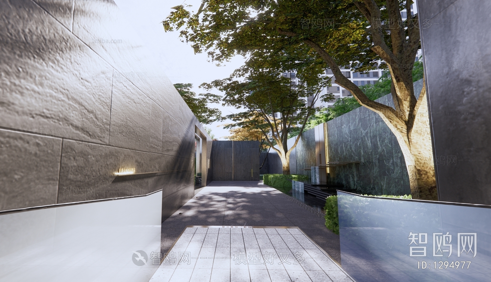 Modern Courtyard/landscape