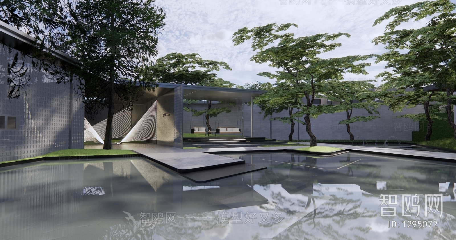 Modern Courtyard/landscape