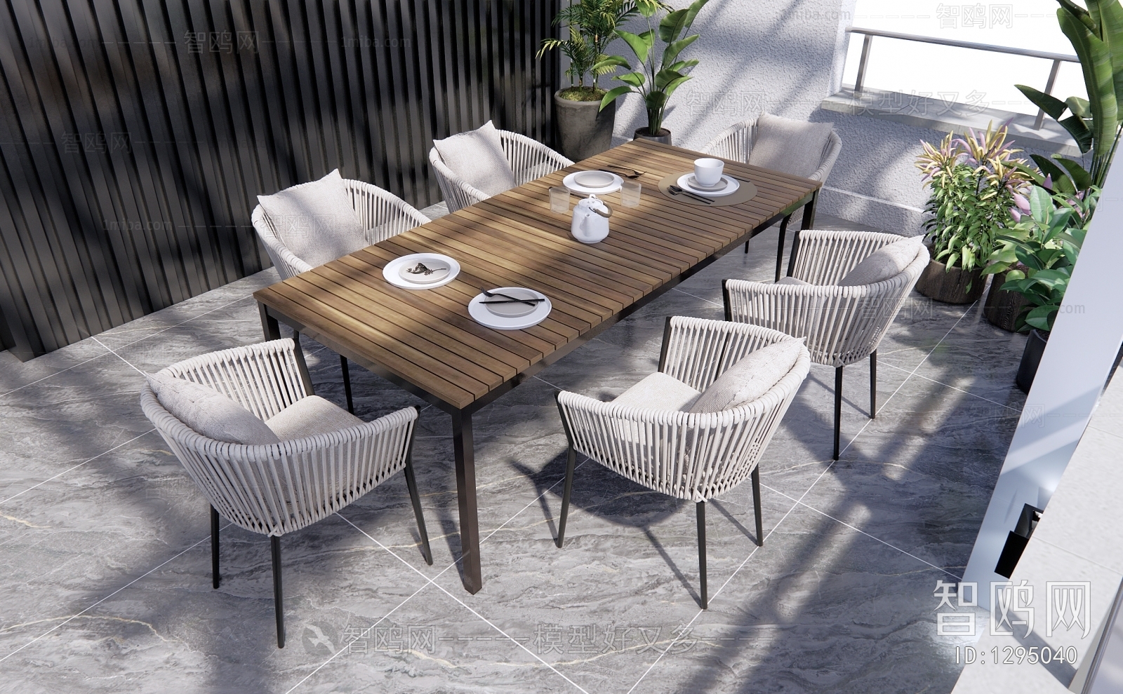 Modern Wabi-sabi Style Outdoor Tables And Chairs