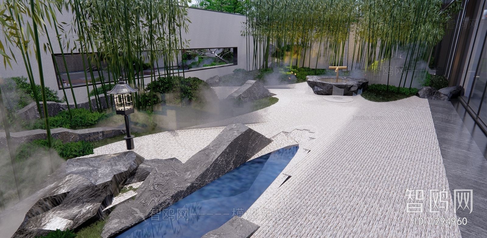 New Chinese Style Courtyard/landscape