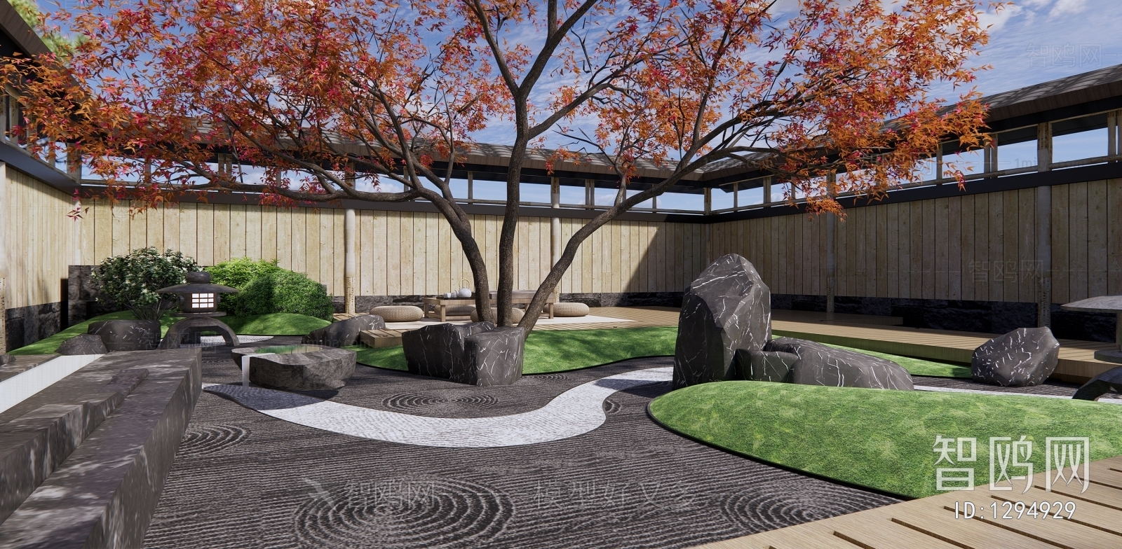 Japanese Style Courtyard/landscape