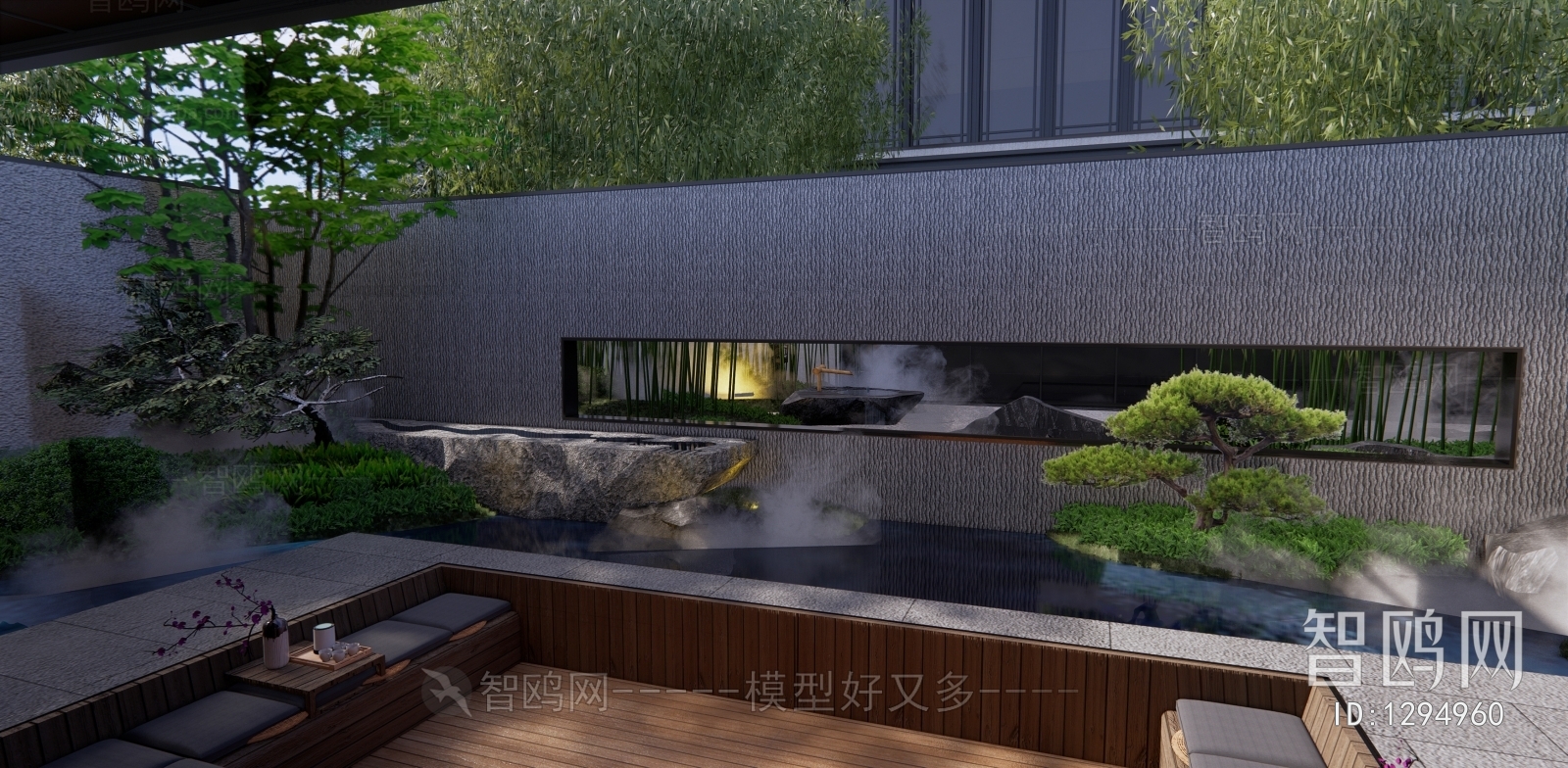 New Chinese Style Courtyard/landscape