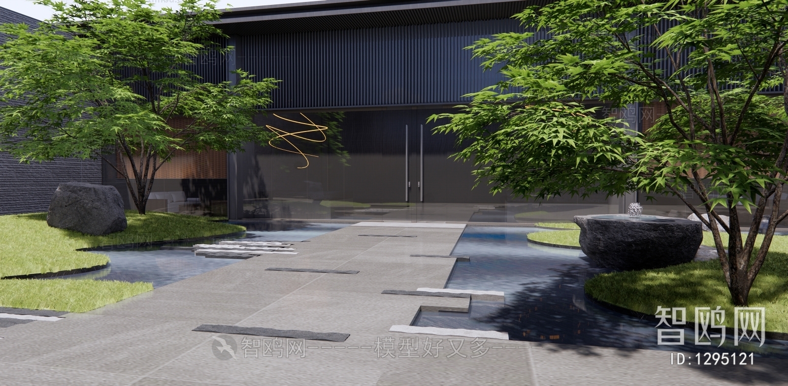 New Chinese Style Courtyard/landscape