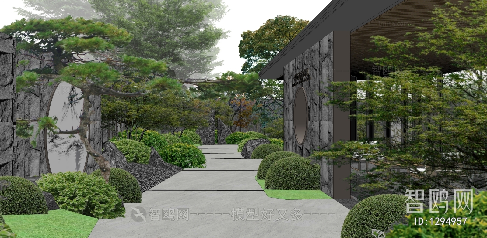 New Chinese Style Courtyard/landscape