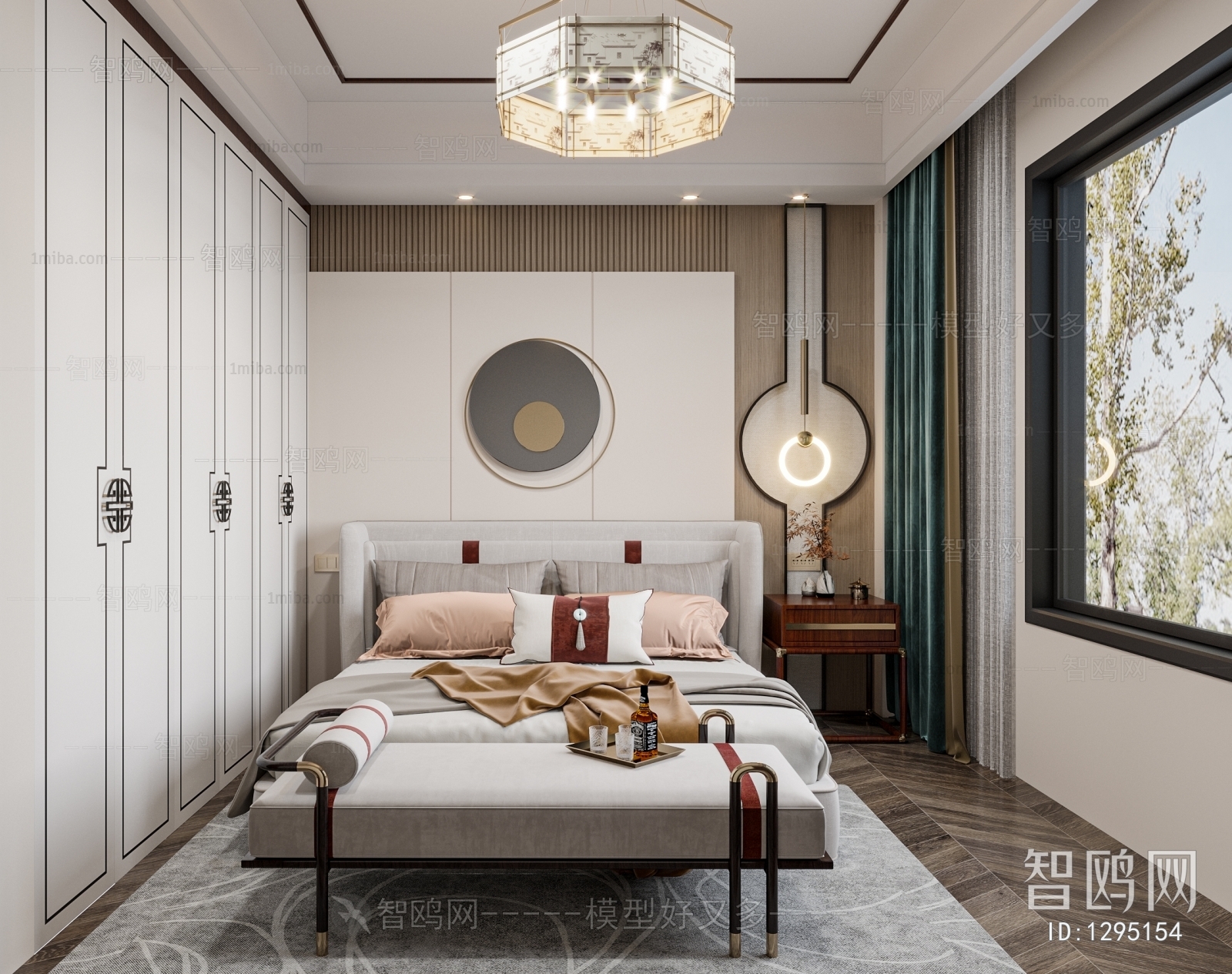 New Chinese Style Bedroom