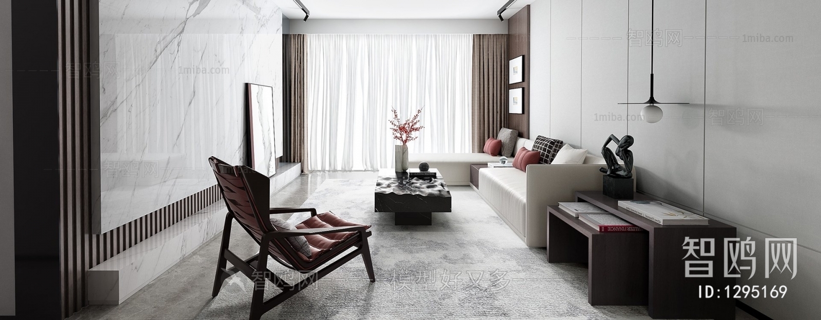 New Chinese Style A Living Room