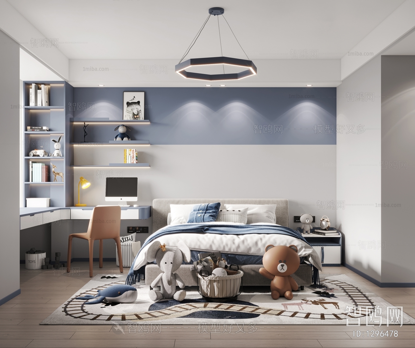 Modern Boy's Room And Son's Room