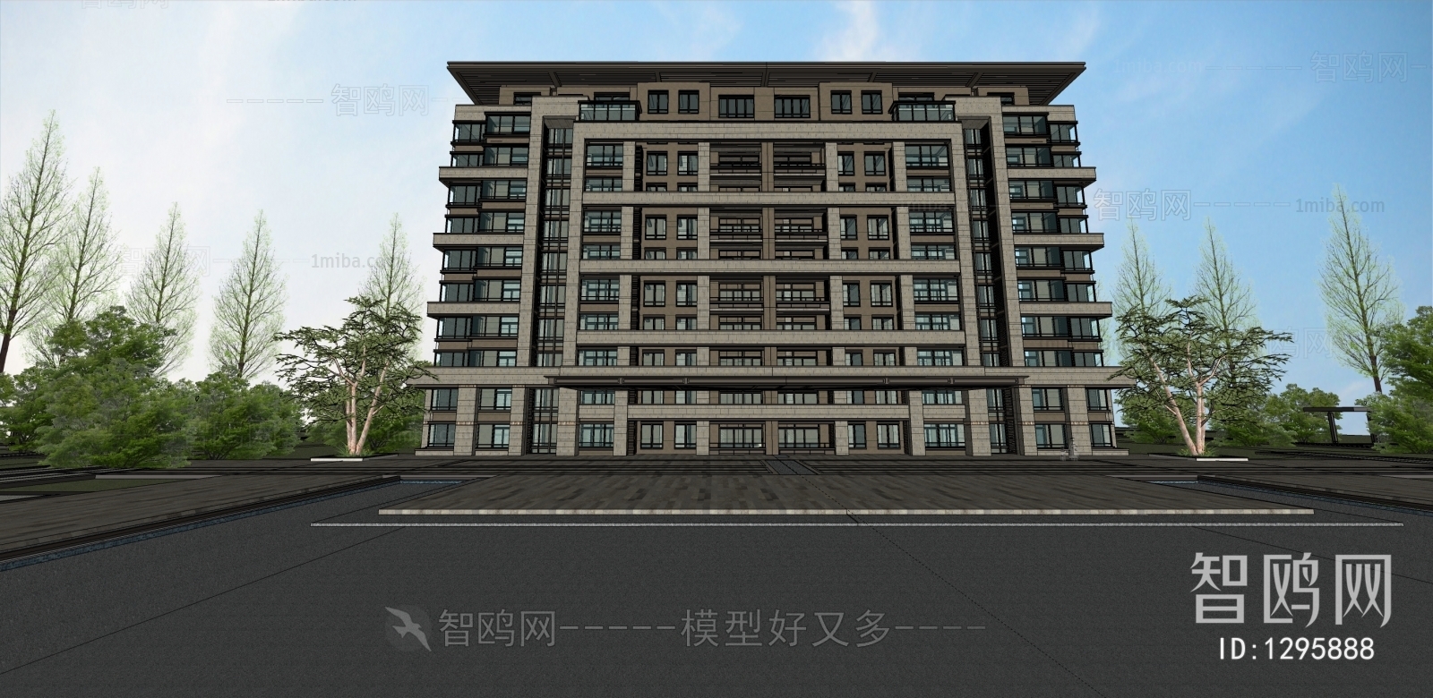 New Chinese Style Building Appearance