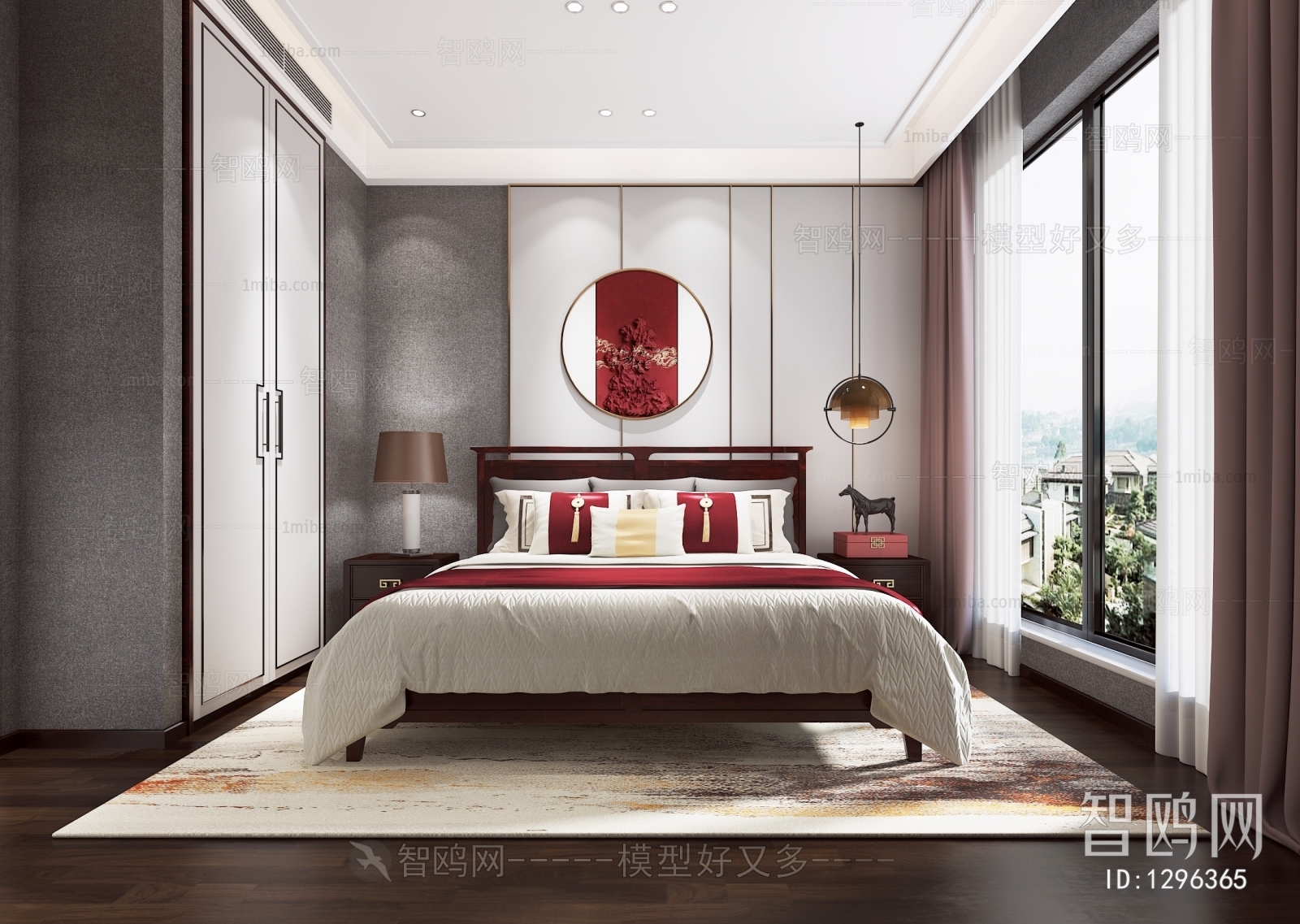 New Chinese Style Bedroom