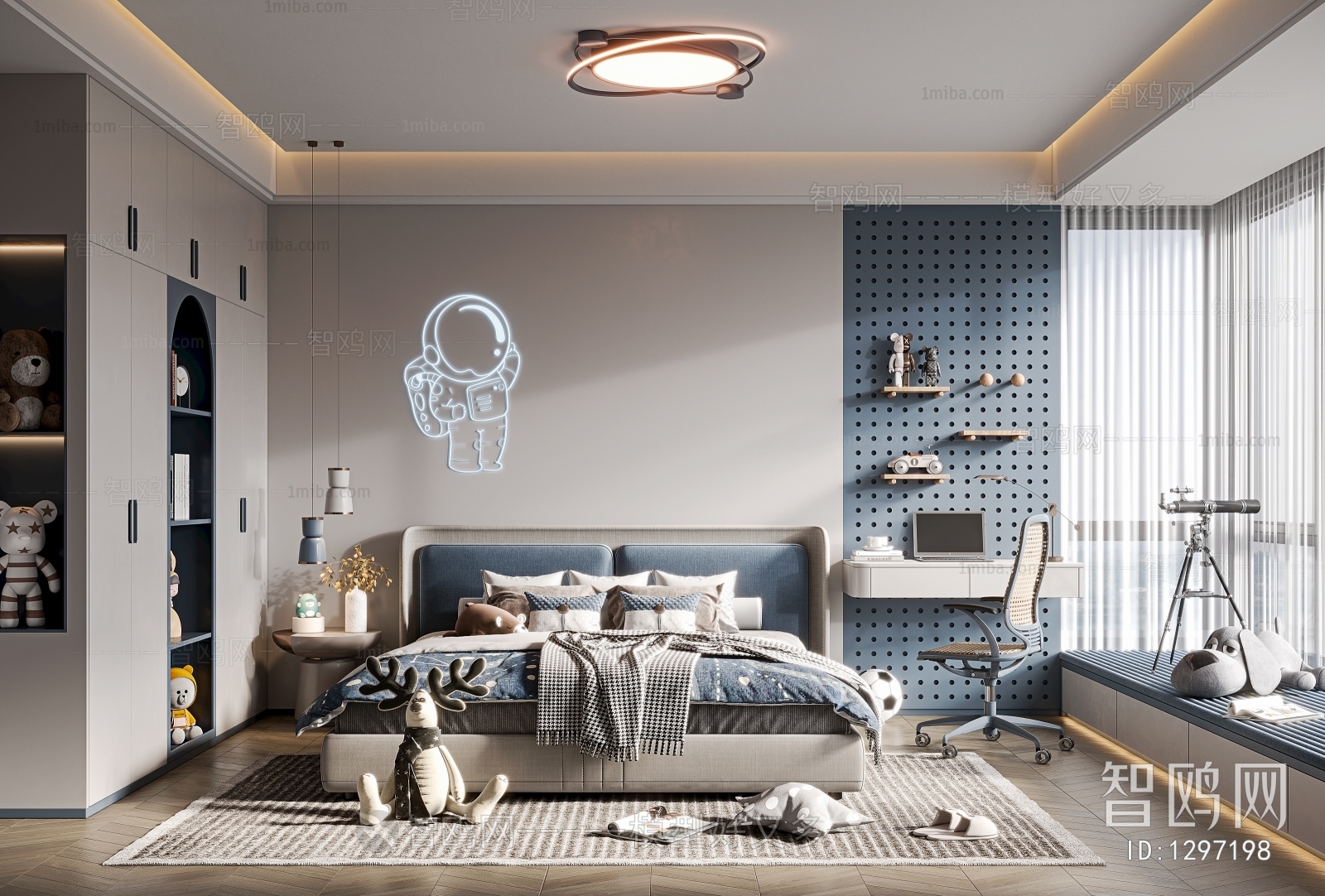 Modern Boy's Room And Son's Room