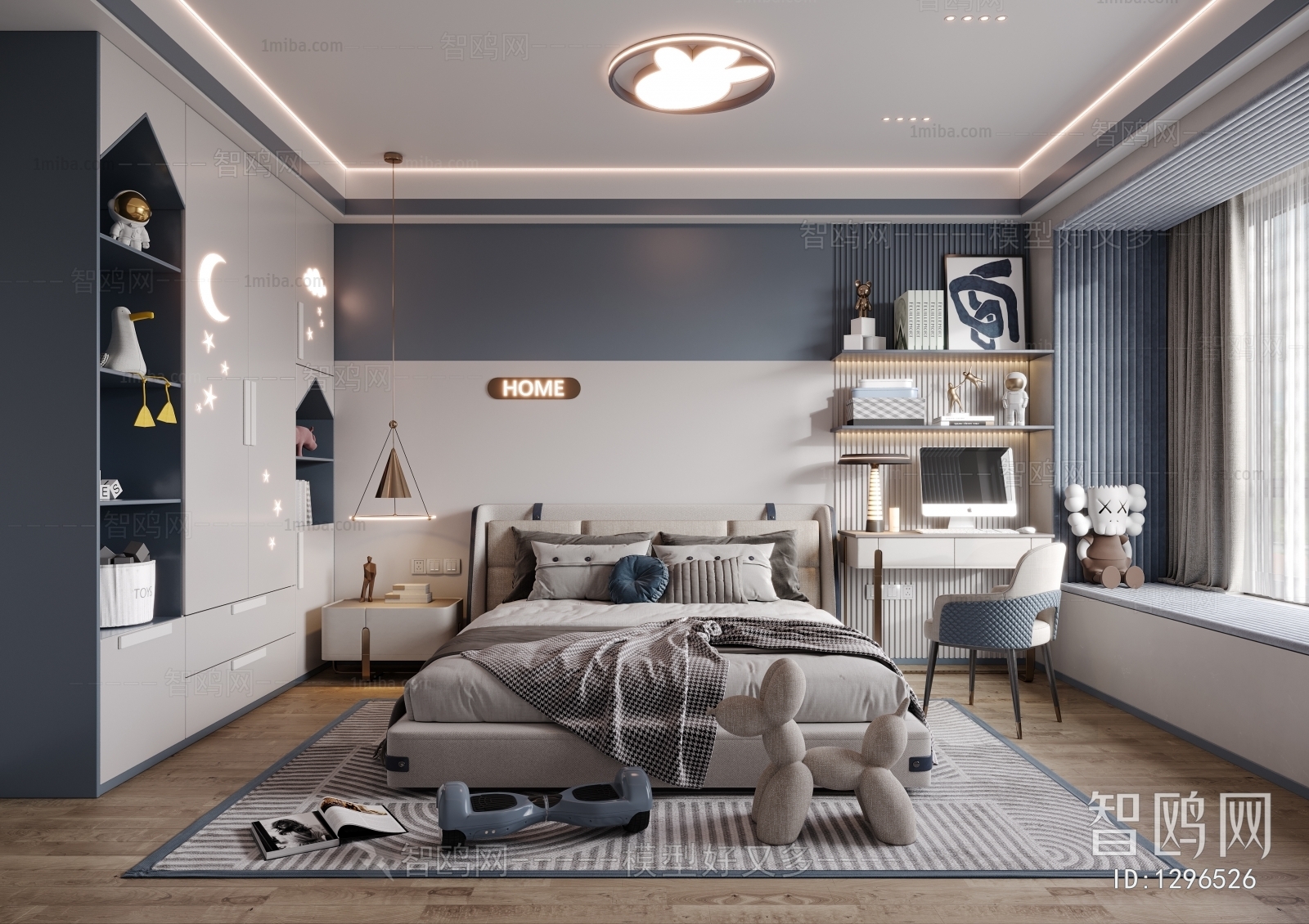 Modern Boy's Room And Son's Room