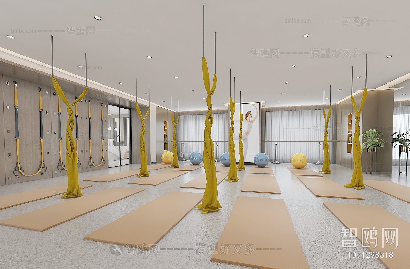 Modern Yoga Room