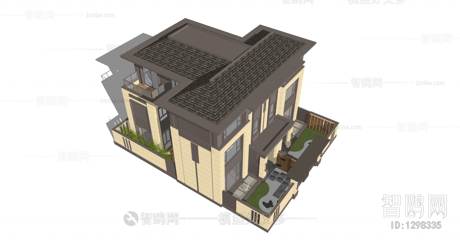 New Chinese Style Building Appearance