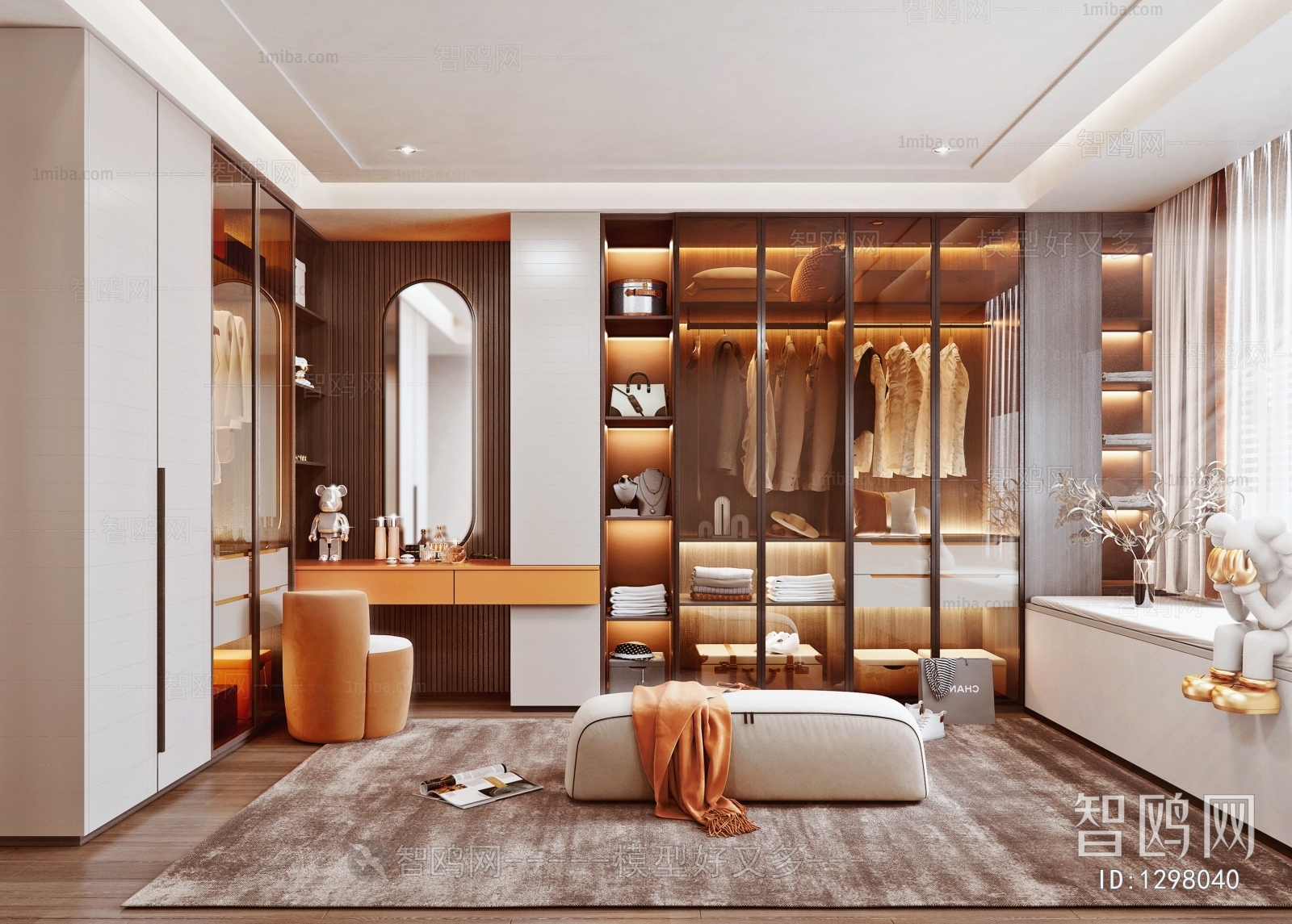 Modern Clothes Storage Area