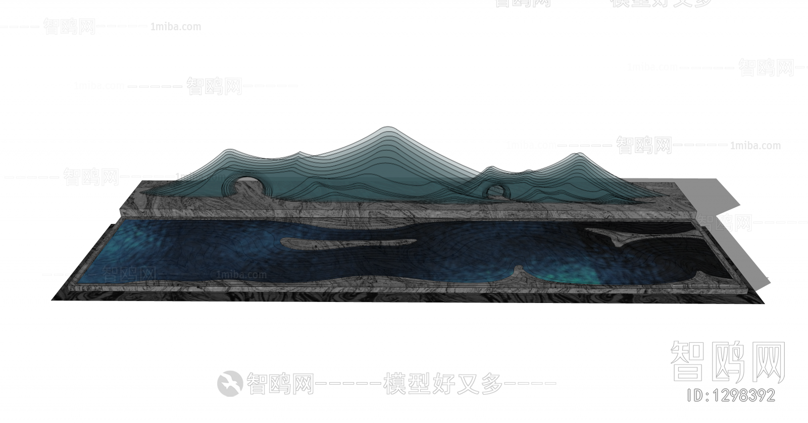 新中式水景雕塑