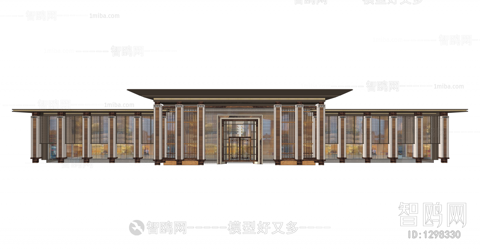 New Chinese Style Building Appearance