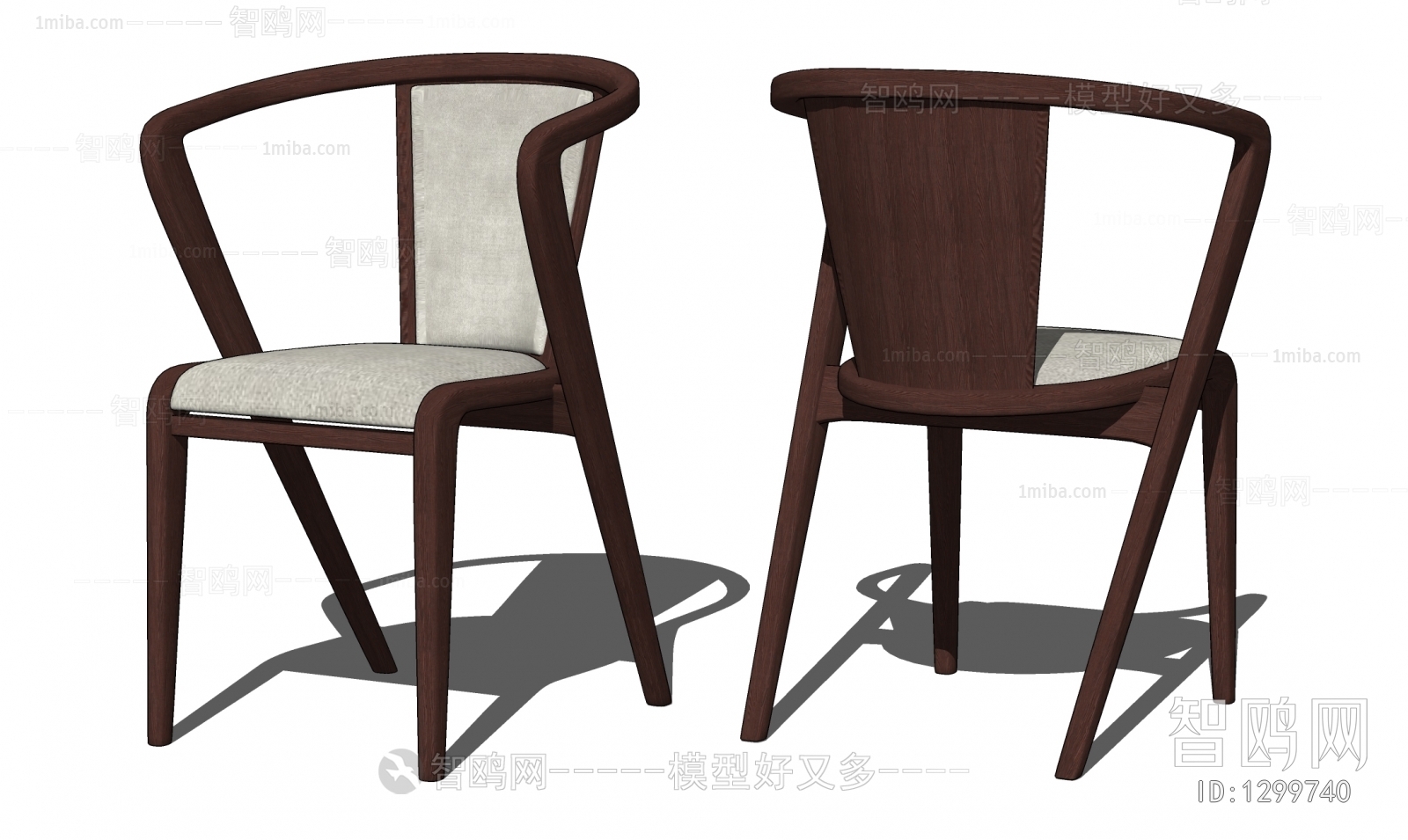 新中式餐椅 实木单椅