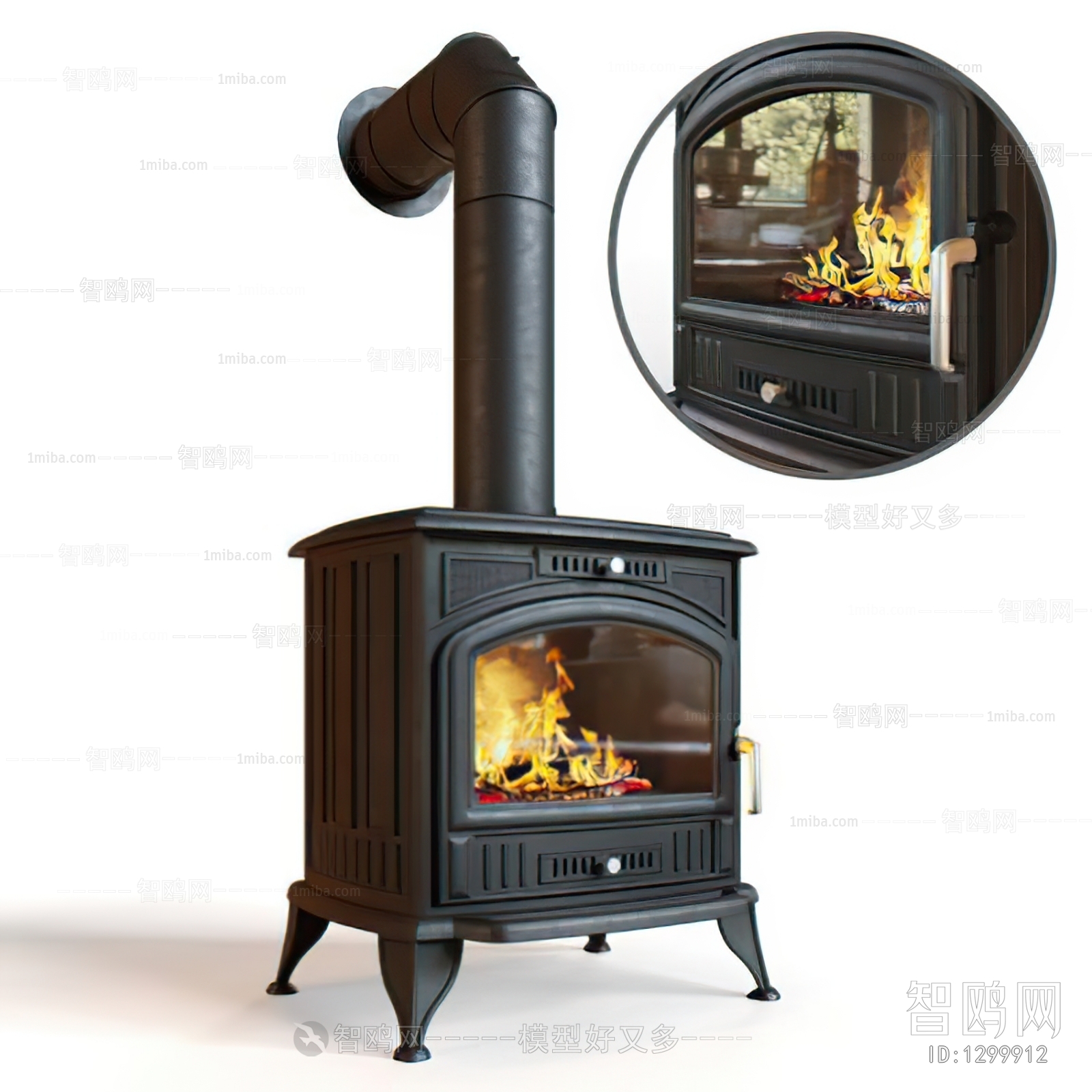 Industrial Style Fireplace