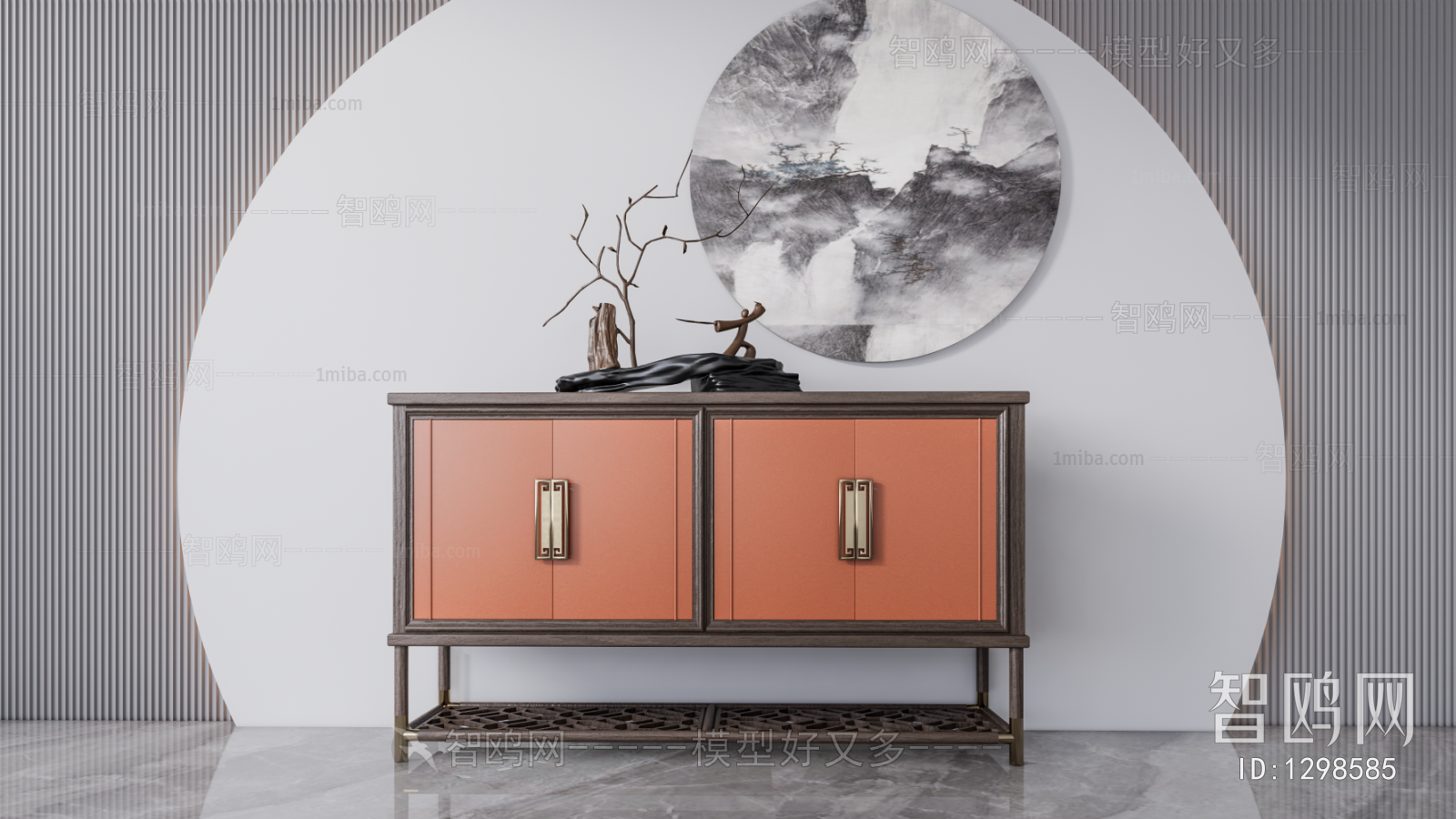 New Chinese Style Decorative Cabinet