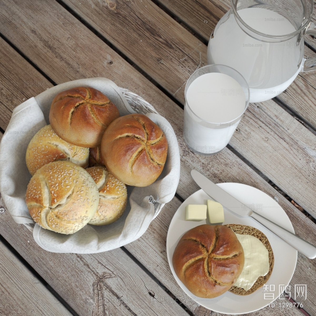 Modern Bread Cake