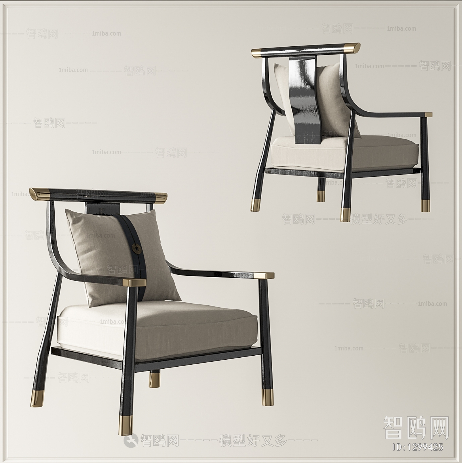 New Chinese Style Lounge Chair