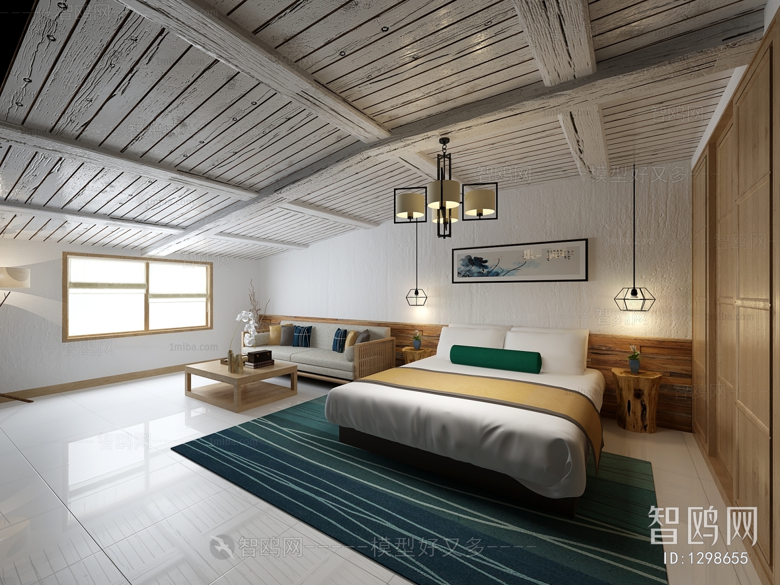 Modern New Chinese Style Guest Room