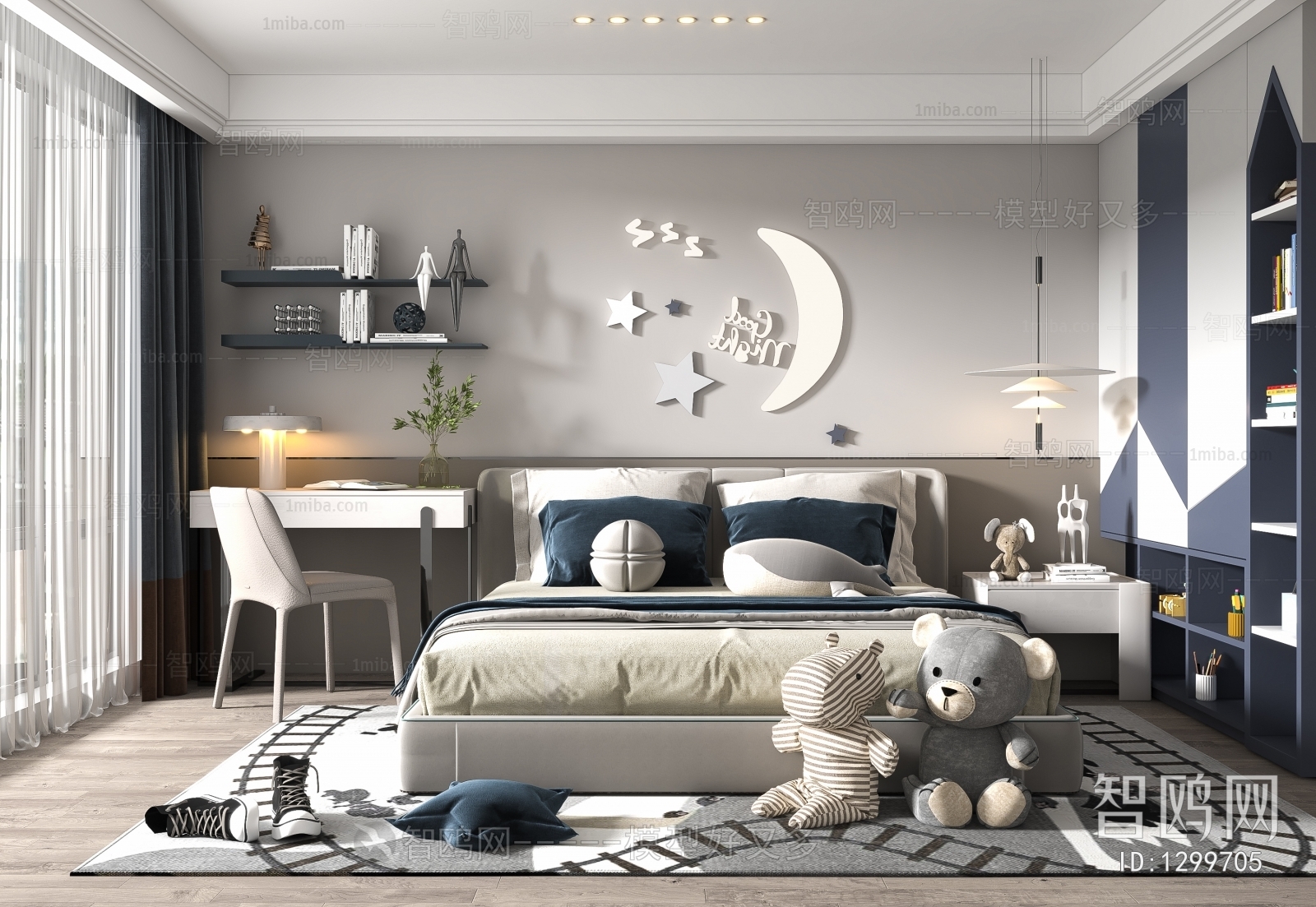 Modern Boy's Room And Son's Room