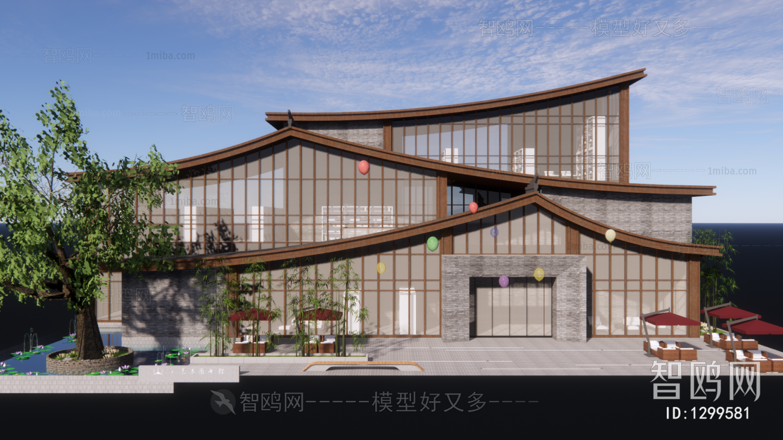 新中式图书馆建筑