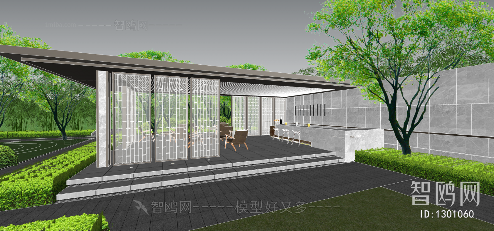 New Chinese Style Courtyard/landscape