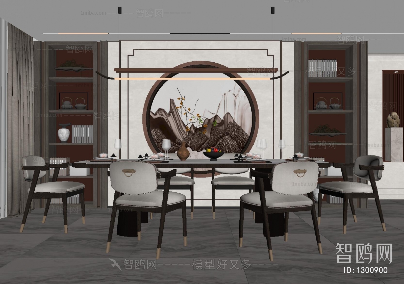 New Chinese Style Dining Room