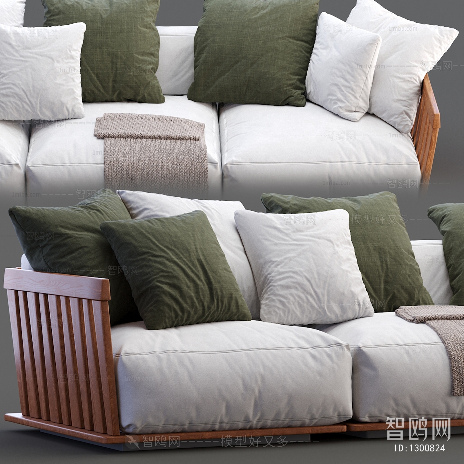 Chinese Style Three-seat Sofa